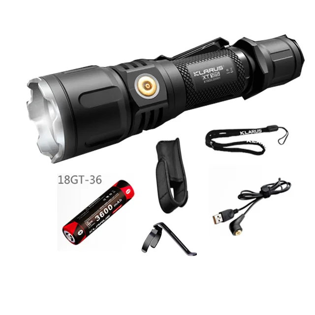 KLARUS XT12S Tactical LED Flashlight 1600 Lume CREE XHP35 HI D4 Torch