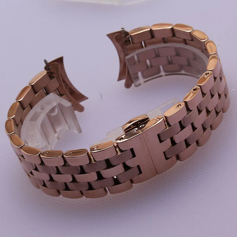 18mm 20mm 22mm 24mm Stainless Steel Watchband Strap Bracelet replace curved or flat interface end fit