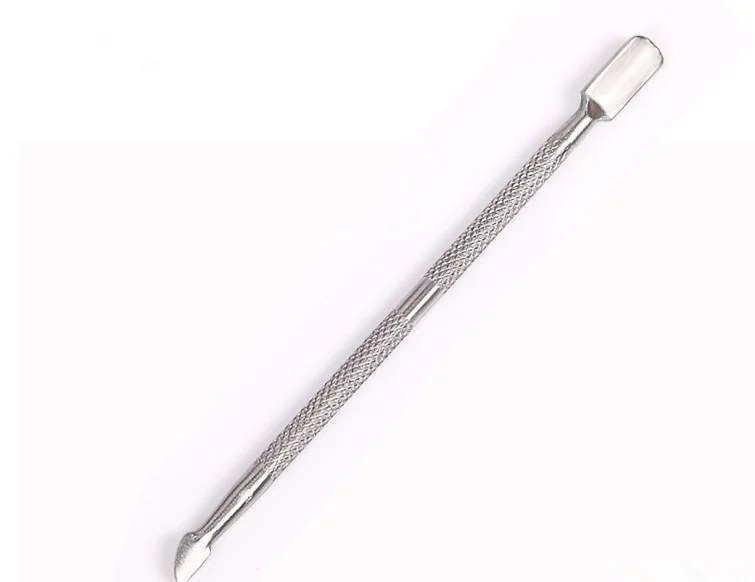 

New 2 Way Nail Art tools Stainless Steel Essential Cuticle Spoon Pusher Pedicure Manicure Care Cleaner Gift Present