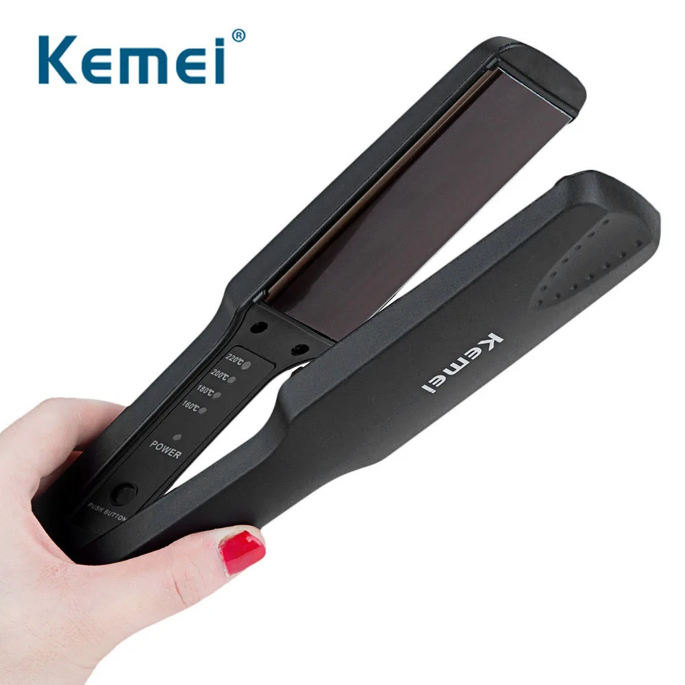 

Kemei Professional Hair Straightener New Flat Iron Straightening Irons Styling Tools With Fast Warm-up Thermal Performance 40D