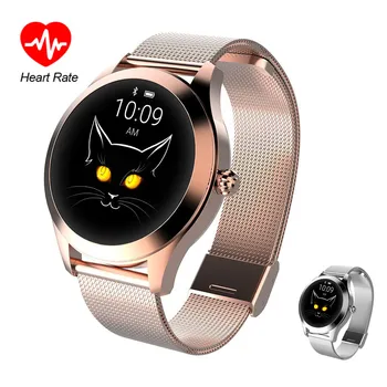 

Women Smart Bracelet Stainless Steel Band Bluetooth Heart Rate Monitor Fitness Tracker Smartwatch Luxury Vintage Wristband