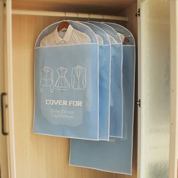

Useful Multicolor Non Woven Cover Dustproof Protector Bag Home Suit Coat Dress Jacket Garment Cover Wardrobe Storage Zipper Bags