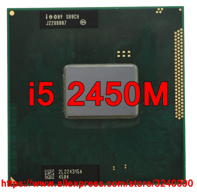 Оригинальный процессор lntel Core i5 2450M SR0CH 3 Мб кэш памяти 2 50 ГГц двухъядерный для