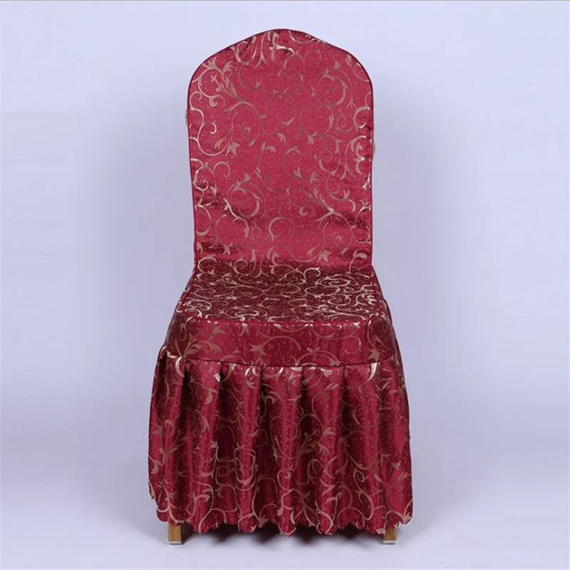 

2019 style high-quality European banquet chair cover, pure color chair cover Q17