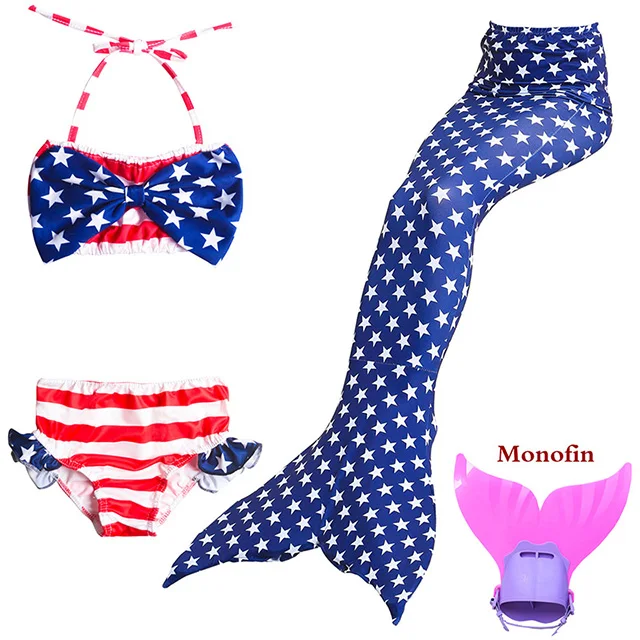 2018-New-4pcs-Kids-Girls-Swimming-Mermaid-Tails-with-Monofin-Cosplay-Costume-Children-Mermaid-for-Child(7)