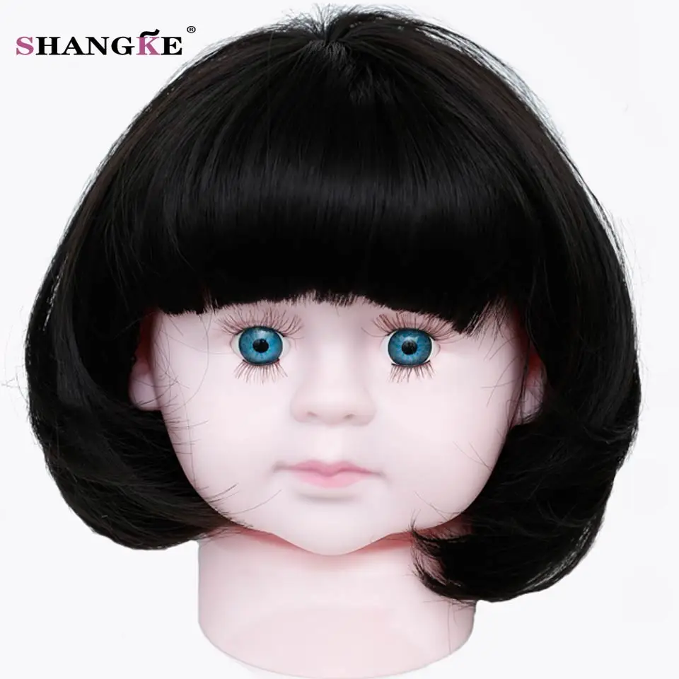 SHANGKE Short Baby Hair Wig Bob Hair Wigs For Children Heat Resistant