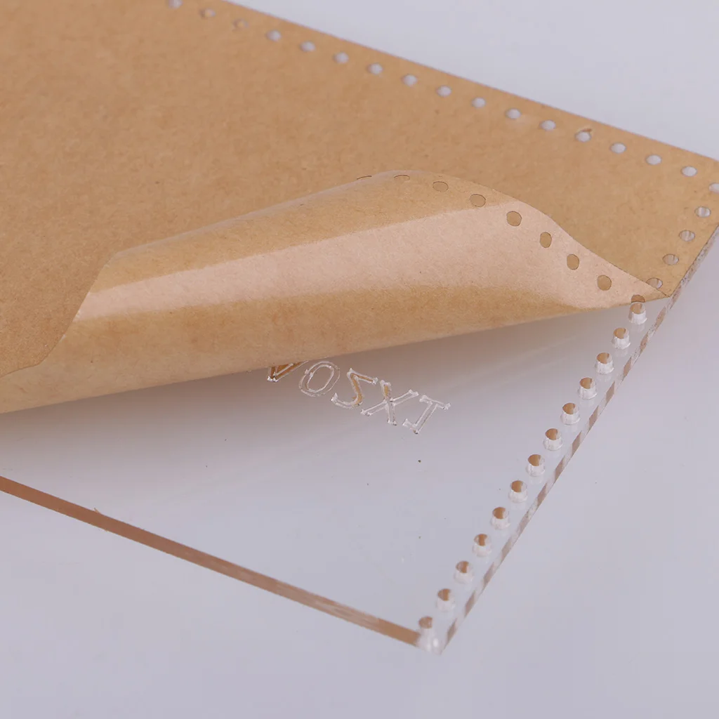 7Pcs Business Card Bag Purse Acrylic Leather Handbag Template Leathercraft Sewing Pattern DIY 