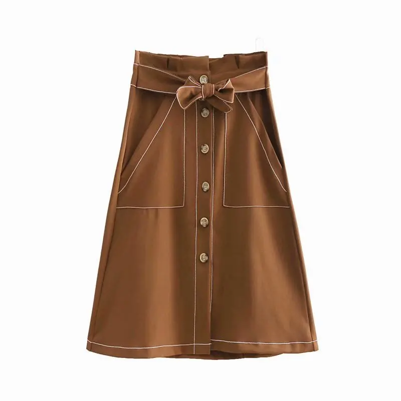 Модные женские Ning 45-1248 европейской и американской моды ветер пояс Длинная юбка