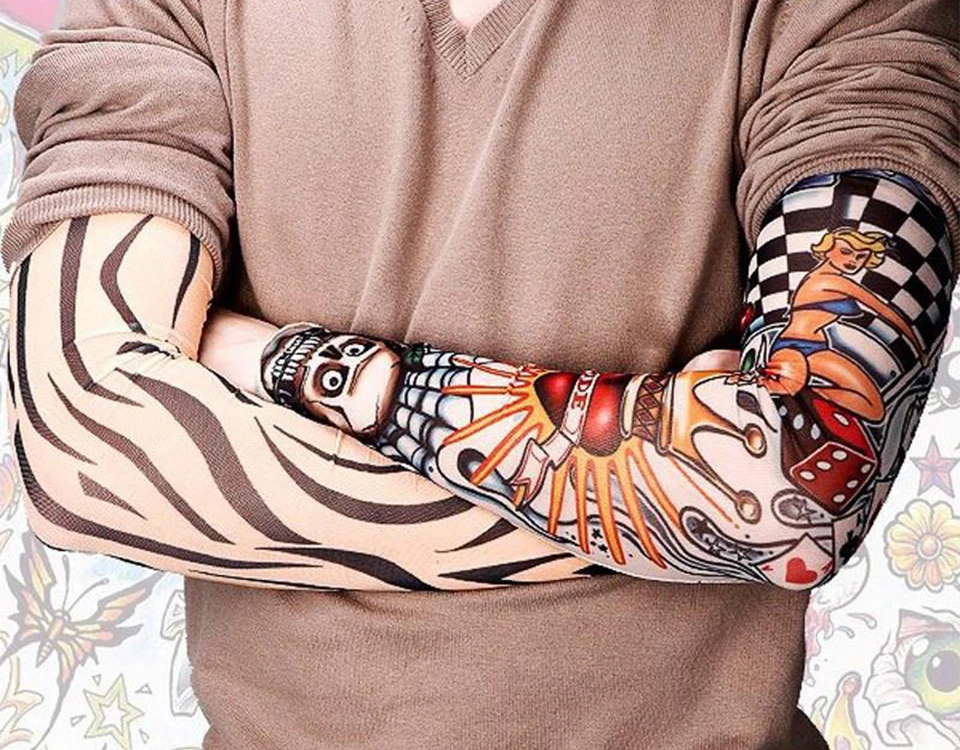 Hua-o-1-PC-Ciclismo-Esportes-Mangas-Tatuagem-Bra-o-Mangas-UV-Legal-Ciclismo-Corrida-Esporte