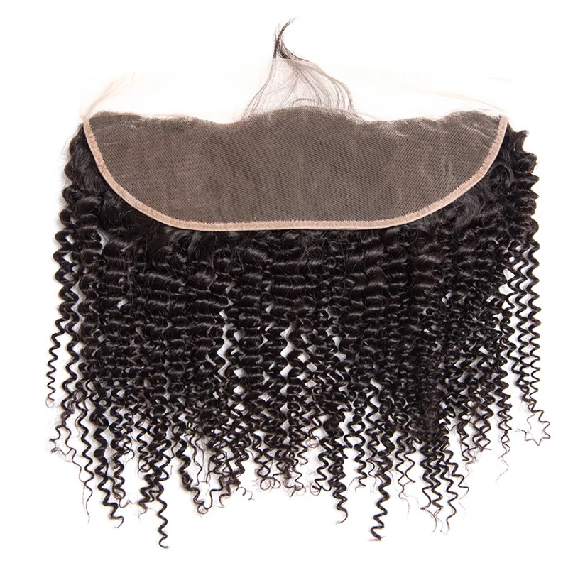 Megalook кудрявые кружевные передние пряди, перуанские человеческие волосы Remy, пряди с кружевным ПЕРЕДОМ