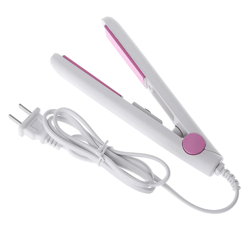 

2019 New Fashion Mini Hair Straightener Professional Flat Irons PTC Heater Hair Tools Ultra-slim Portable US Plug