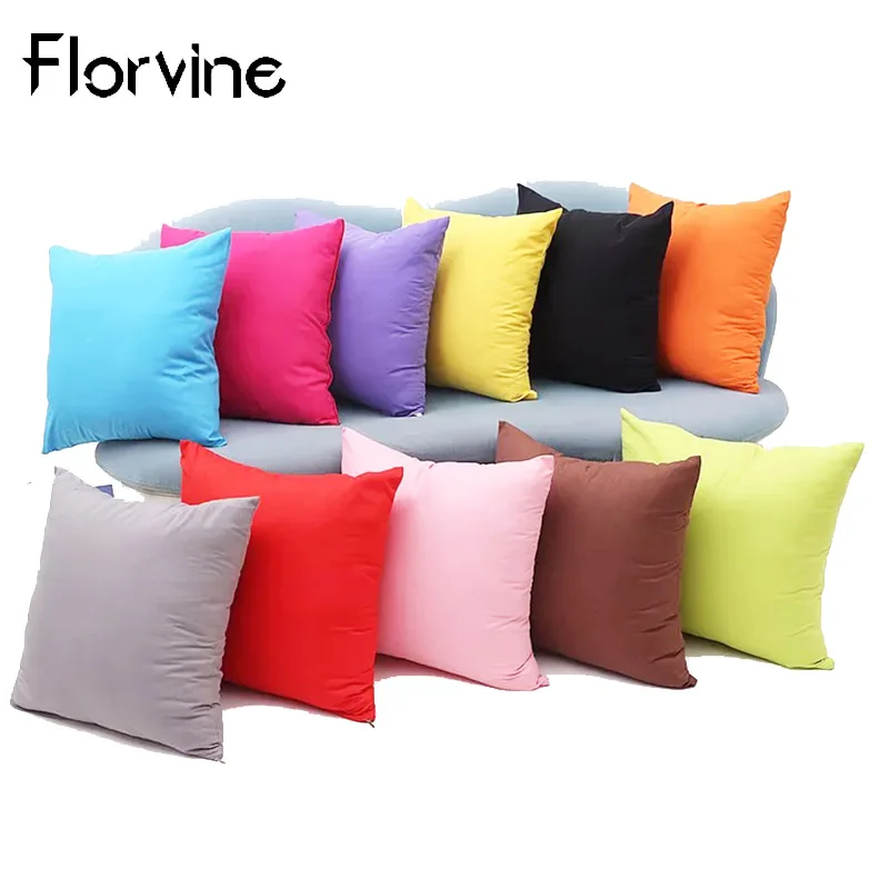 

Cushion Cover Sofa Decorative Simple Solid Pillow for Chair Cushions Home Decor Housse de Coussin 45x45 Dropshipping Kussenhoes