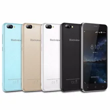 Original Blackview A7 5.0″ Smartphone MT6580A Quad Core Dual Rear Cameras Android 7.0 1GB+8GB 2800mah Mobile Phone