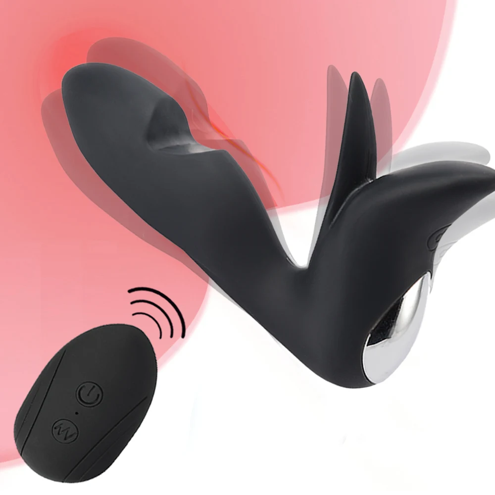 Wireless Remote Vibration Anal Plug Sex Toy for Men Women Gray Silicone 10Speed Adult Prostate Massager Butt | Красота и здоровье