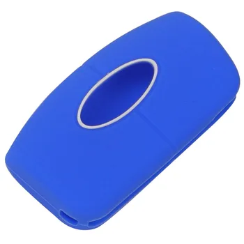 Keyforkess Cover in Silicone per Ford Fiesta Focus 2 Ecosport Kuga Escape Car Flip pieghevole chiave a distanza custodia 3 pulsanti - Jingyuqin Cover in Silicone per Ford Fiesta Focus 2 Ecosport Kuga Escape Car Flip pieghevole