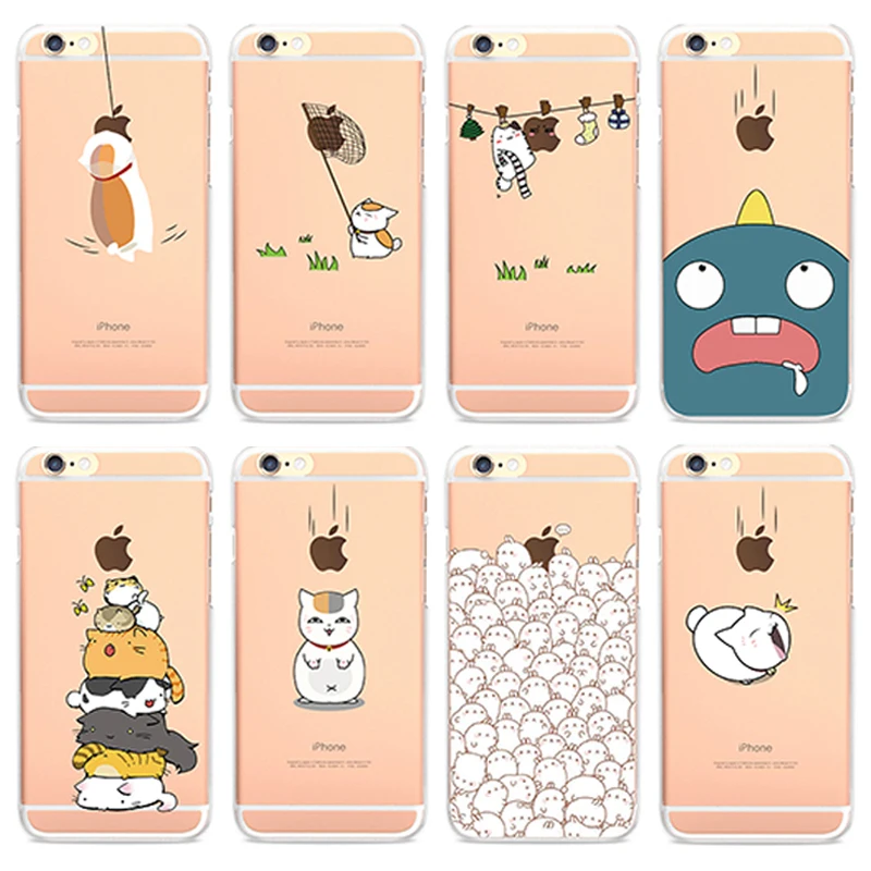 Lovely Cartoon Animals Playing Pattern Phone Case for IPhone 5 5S 5C 6 6S 7 Plus Cases 4 4S SE Back Cover | Мобильные телефоны и