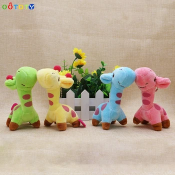 

Hot Kids Giraffe Dear Soft Plush Toy Cute Little Baby Stuffed Animal Quality Doll-TwFi