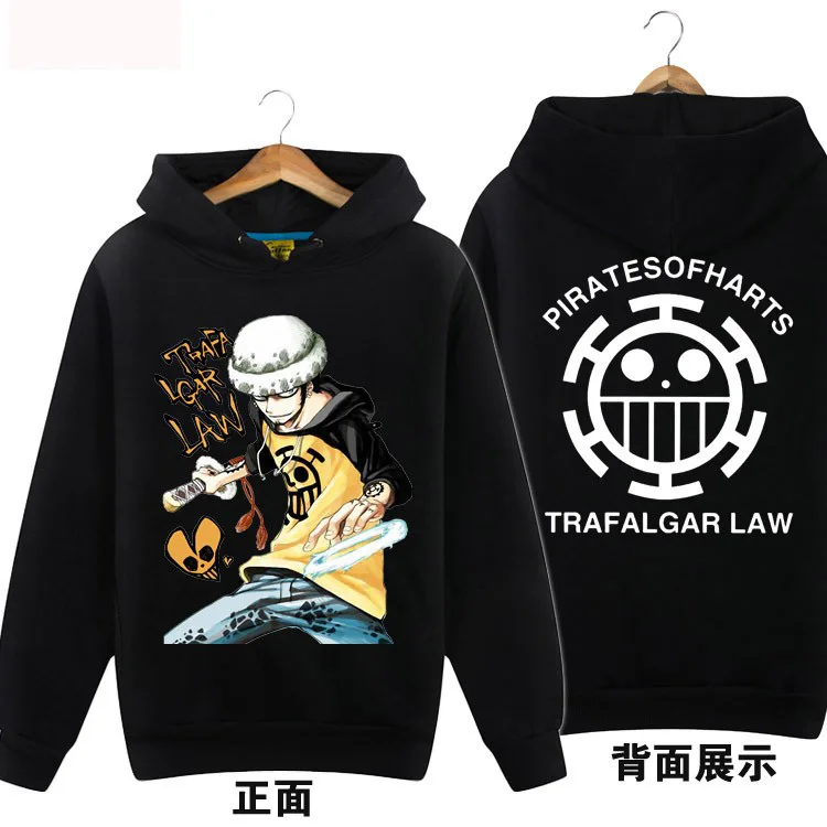 

2019 New Japan Anime One Piece Hooded Hoodie Trafalgar Law Cosplay Hoodies Coat Jacket High Quality Unisex Sweatshirt Tops Cloth