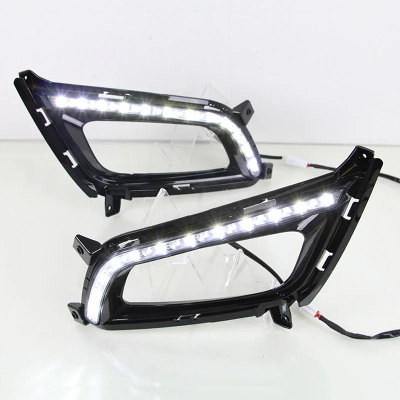 

For KIA Optima K5 (TF) 2014~2015 / Daytime Running Lights DRL / Car Styling LED Fog Light Cover Plating Parts Free Shipping