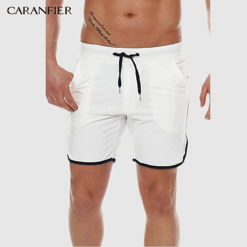 CARANFIER новые мужские спортивные пляжные шорты спортивные шорты для бега красочные каникулы Play шорты - Цвет: DK02White