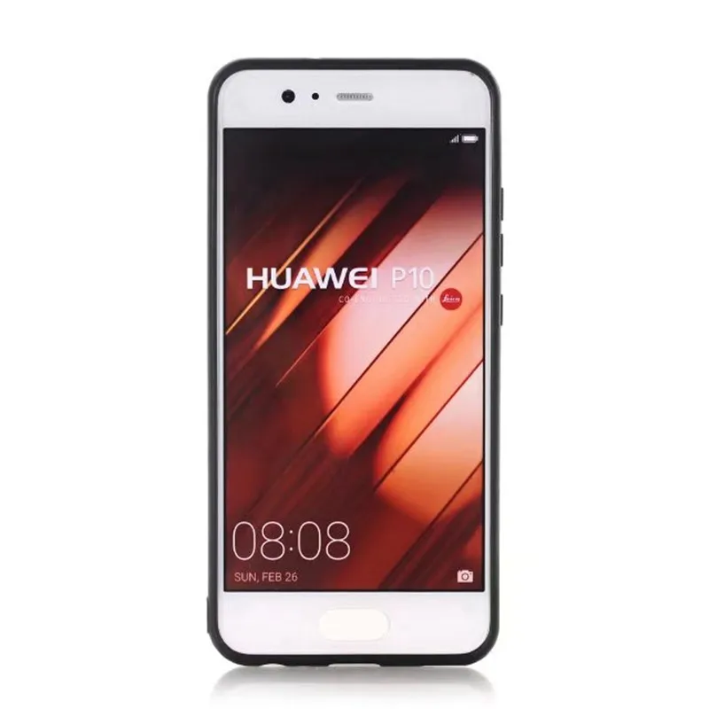 5 warna bisnis PU handphone kasus Untuk huawei P10 plus kasus Untuk huawei P10plus P10 P10 penuh fit polos garis tengah penutup