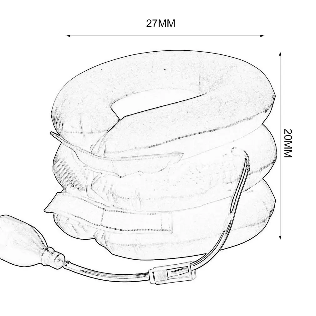 Надувной ошейник шейный позвоночник Тяговый мягкий бандаж массаж снимает головную боль голова спина плечо Шея боль Массажер