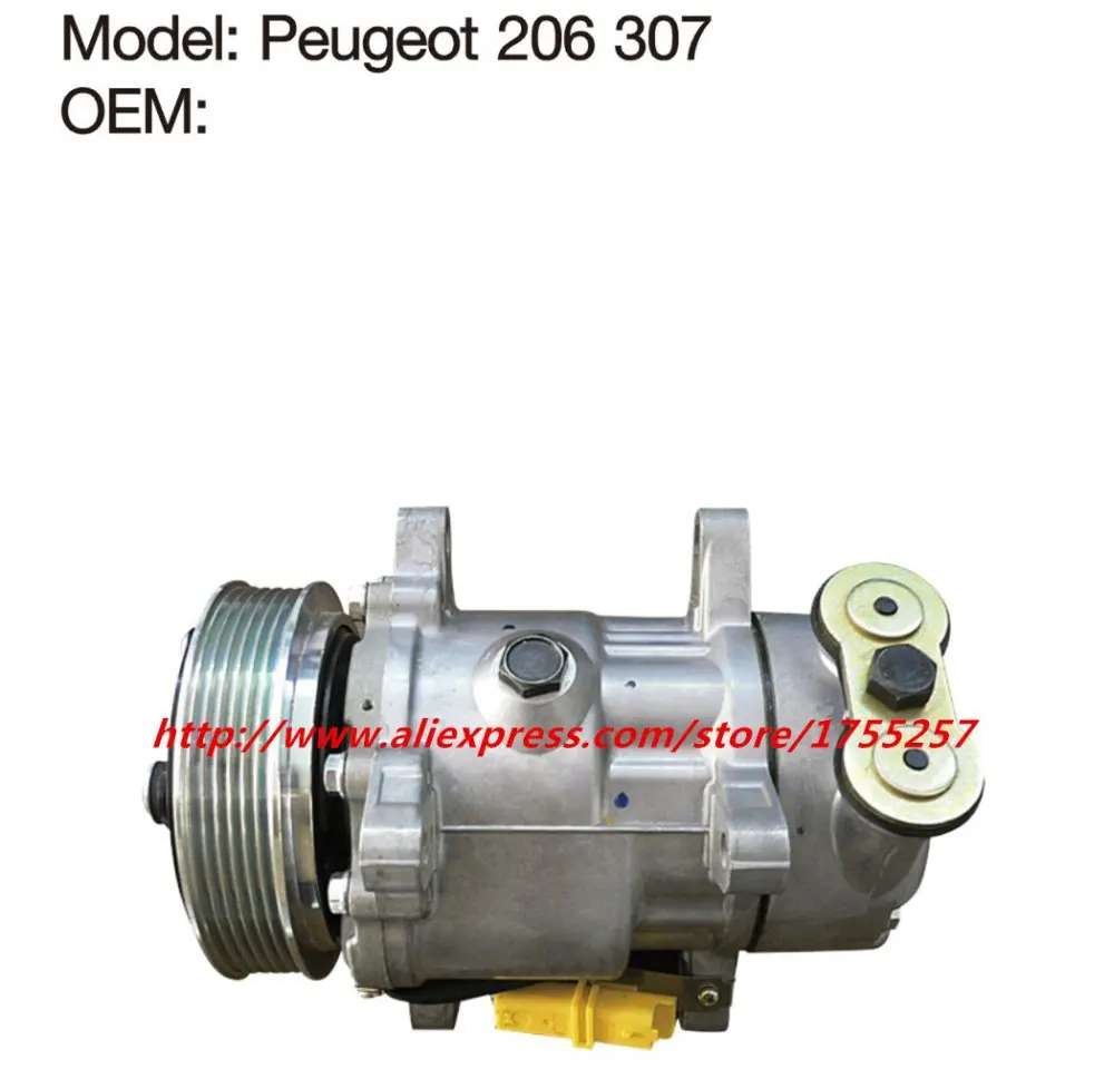 Автомобильный Компрессор кондиционера для peugeot 307 206 компрессор хорошего качества peugeot 307 206 сжатый