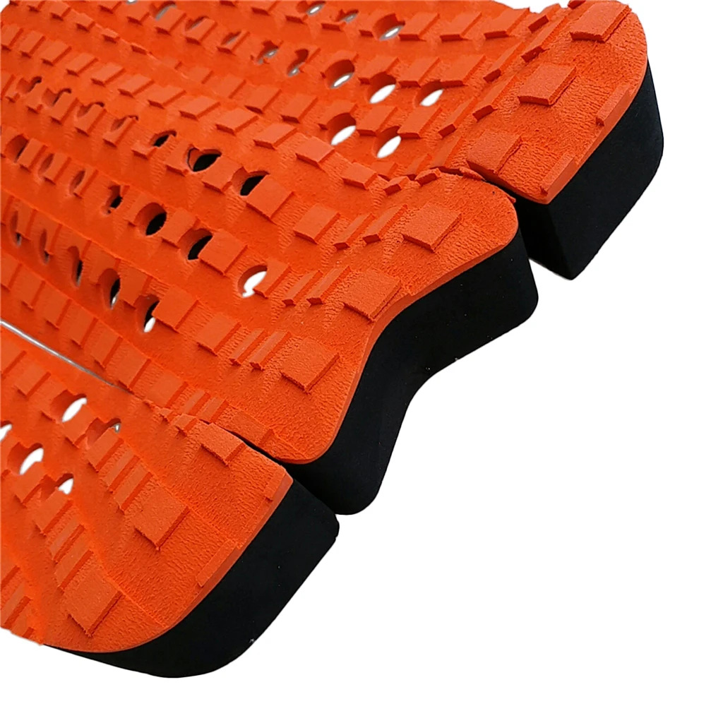 5 Pieces Square Grooved EVA Surfboard Skimboard Longboard SUP Traction Deck Grip Tail Pad Trimmable Sheet Accessories
