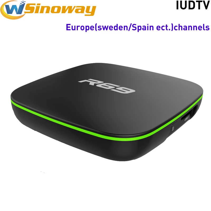 French IPTV Europe R69 Android TV Box With IUDTV Iptv