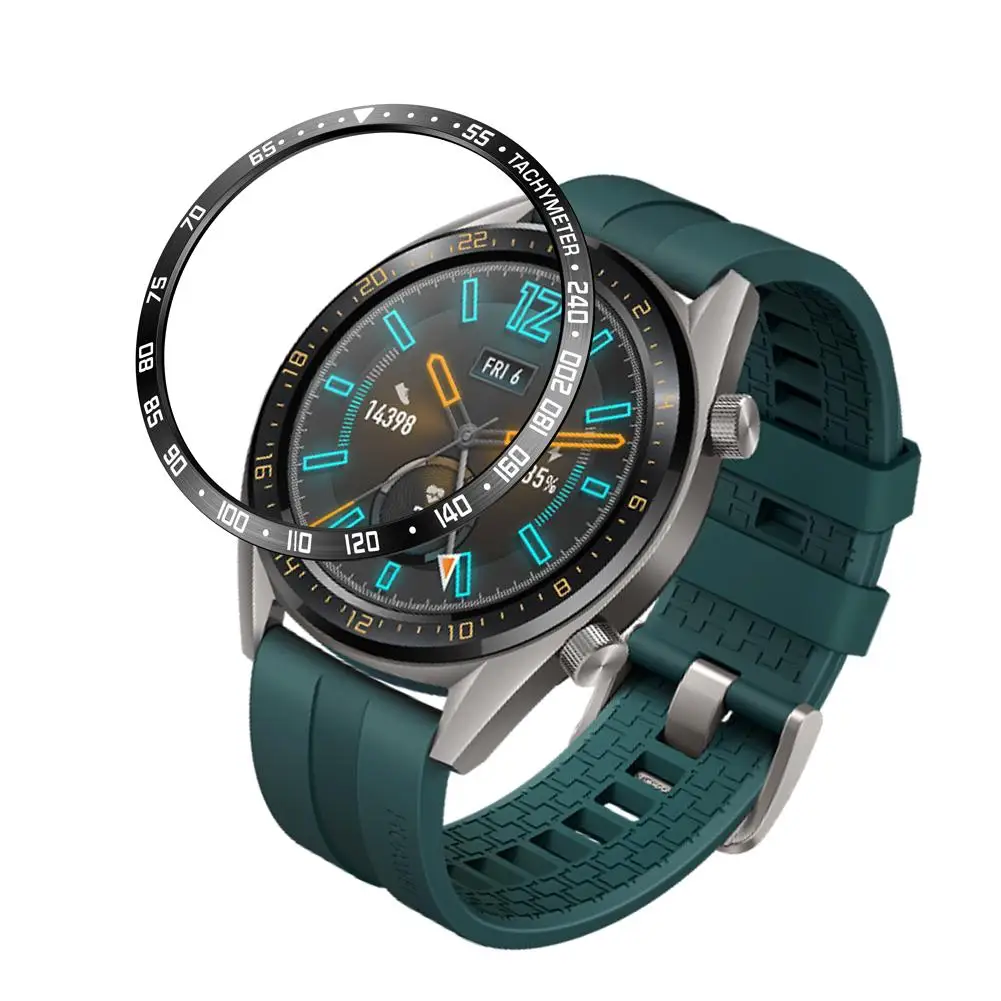 Умный чехол для часов для huawei Watch GT ободок кольцо клеющаяся крышка против царапин металлический ободок часы кольцо