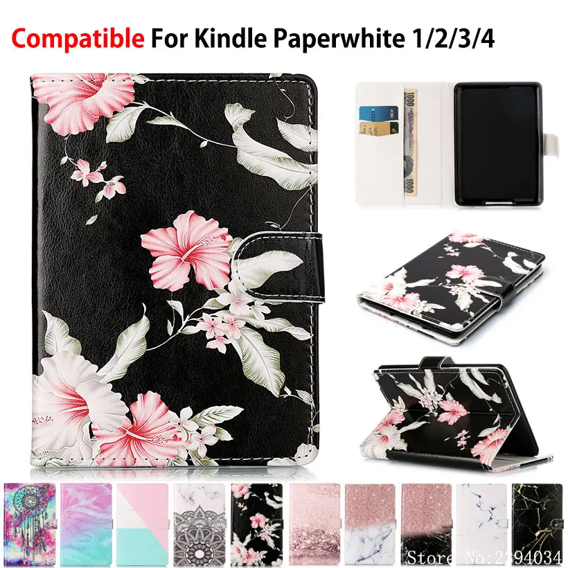 

Marble Pattern Case for Amazon Kindle Paperwhite 4 2018 10th Generation Cover For funda kindle paperwhite 1 2 3 4 Cover Funda