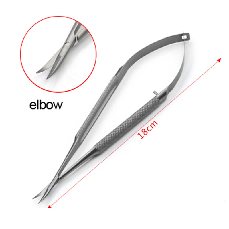 Microscopic Instruments 12.5 cm Micro Scissors Inner Barrier Cut Quality stainless steel Scissors Hand Membranous Envelo stainless steel scissors,surgical scissors
