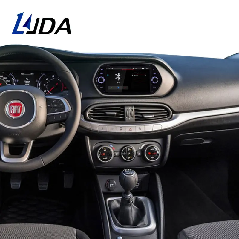 Best LJDA Android 9.1 Car DVD Player For Fiat Tipo Egea 2015 2016 2017 WIFI Car Multimedia Stereo GPS 1 Din Car Radio Quad Core RDS 5