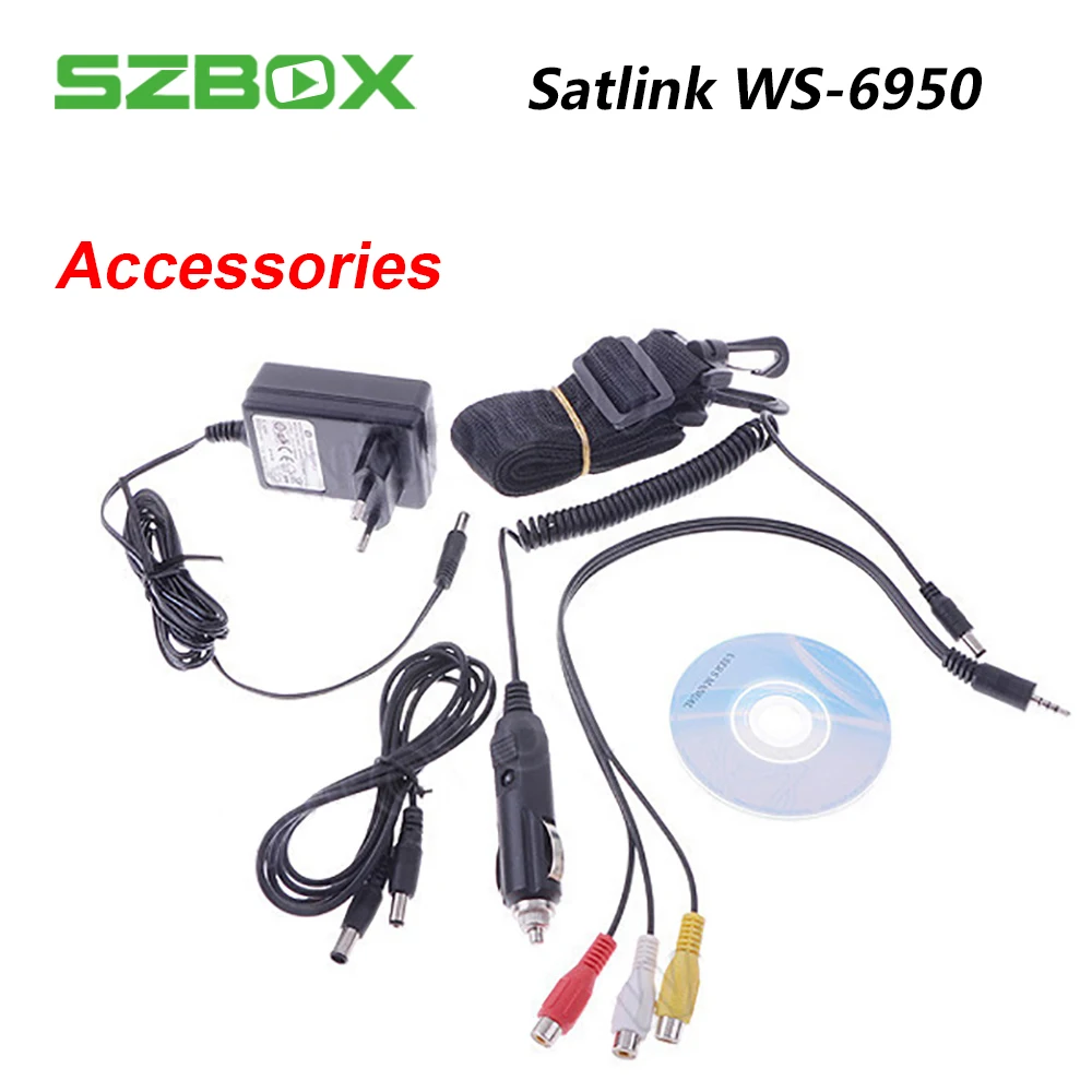 SZBOX satlink ws-6950 3,5 дюймов TFT ЖК-экран спутниковый искатель dvb-s ws6950 sat finder mepg2 метр satlink 6950 цифровой сигнал