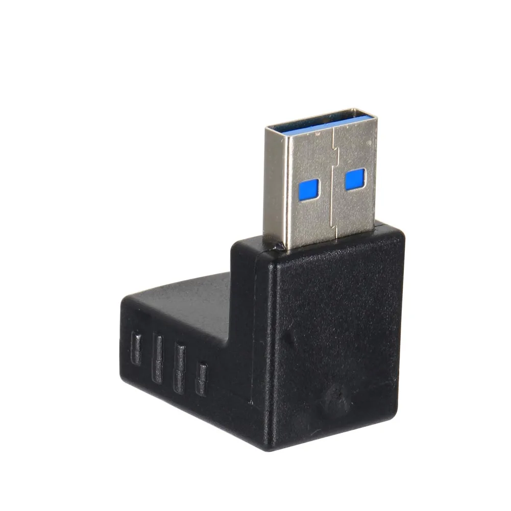 Горячая продажа USB 3 0 адаптер Папа мама расширение 90 градусов правый угол вилка с