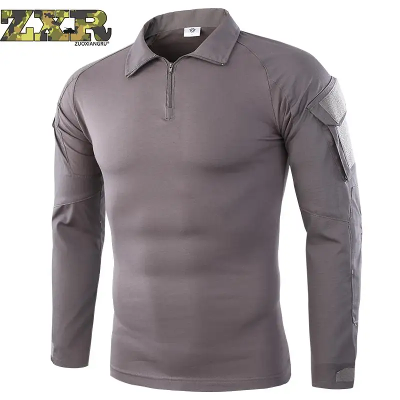 

Tactical T Shirts Men Military Army Green Rip-stop Swat Combat Shirts Summer Spring Long Sleeve Airsoft Hunt Shirts
