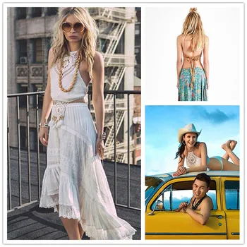 

Bikini 2018 Sexy knitting Crochet Bikini Set Bohemia Style Swimsuit High Neck Charming Swimwear Women Solid mayo maillot de bain