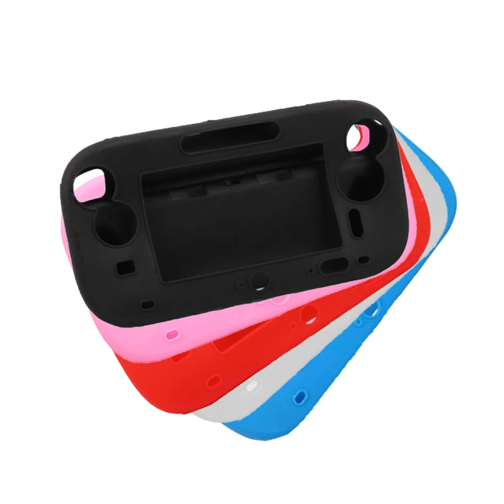 10 шт. в партии 5 цветов для Wii U Gamepad полный средства ухода за кожей силиконовой резины чехол протектор