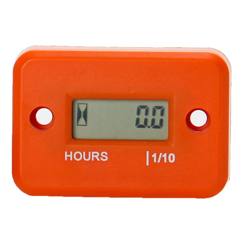 

LCD Hour Meter Waterproof Digital for Dirt Quad Bike ATV Motorcycle Snowmobile jet ski boat pit bike motorbike MX marine Orange