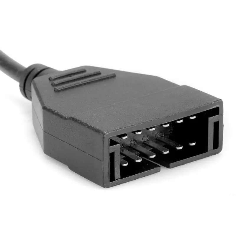 Универсальный 12 Pin OBD1 до 16 OBD2 конвертер адаптер кабель для диагностического
