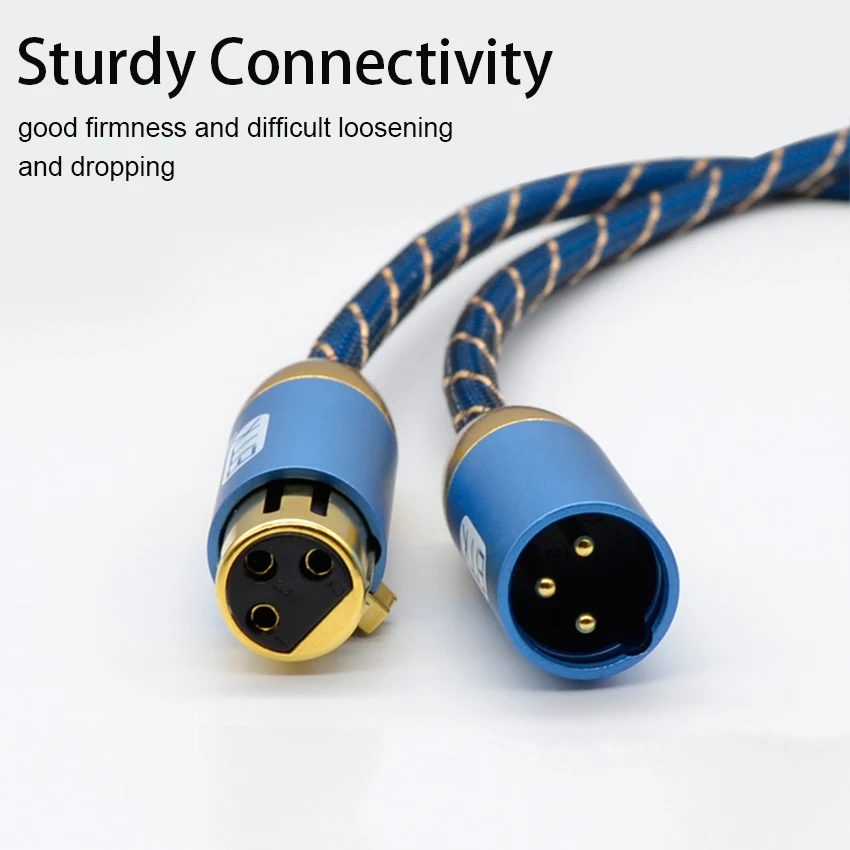 EMK XLR Cable Karaoke Microphone Sound Cannon Cable Plug XLR Extension Mikrofon Cable for Audio Mixer Amplifiers XLR Cord (5)