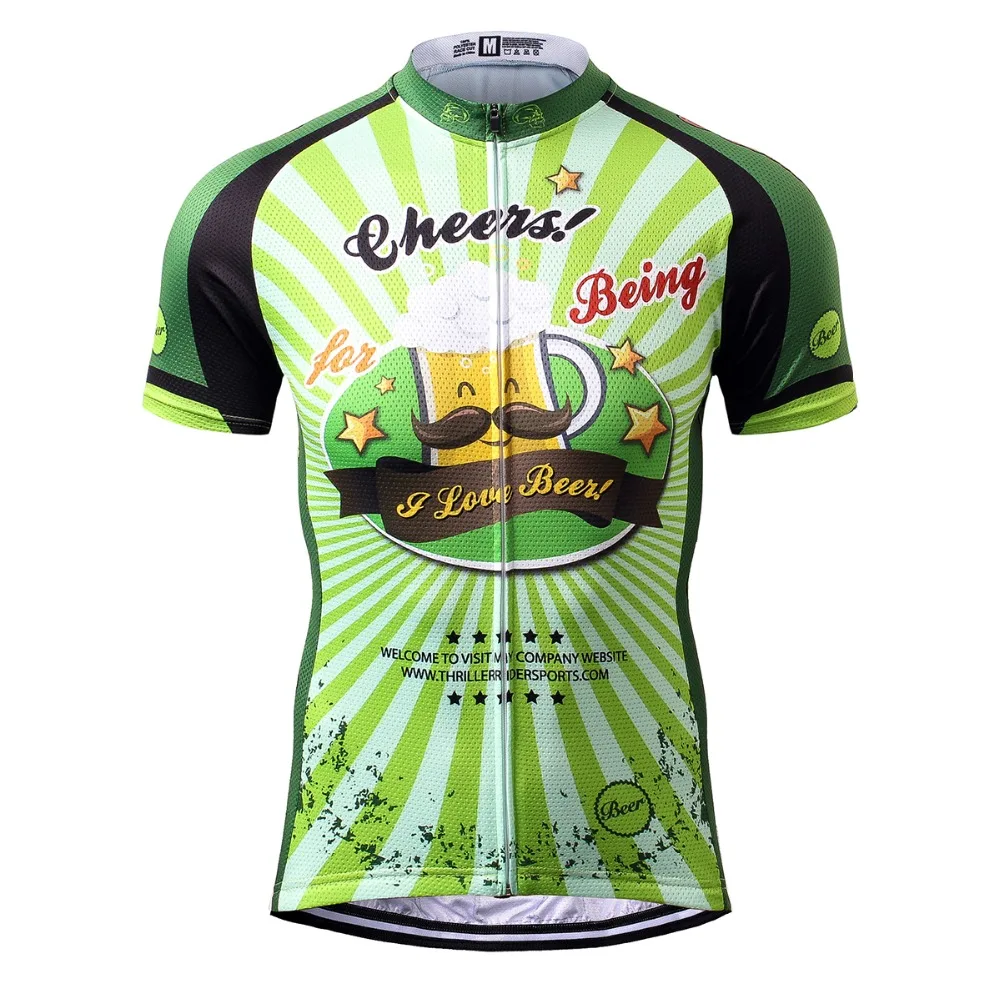 

THRILLER RIDER SPORTS TRS-0005 Mens Cycling Jersey Cycling Clothing Bike Shirt Size S to 5XL