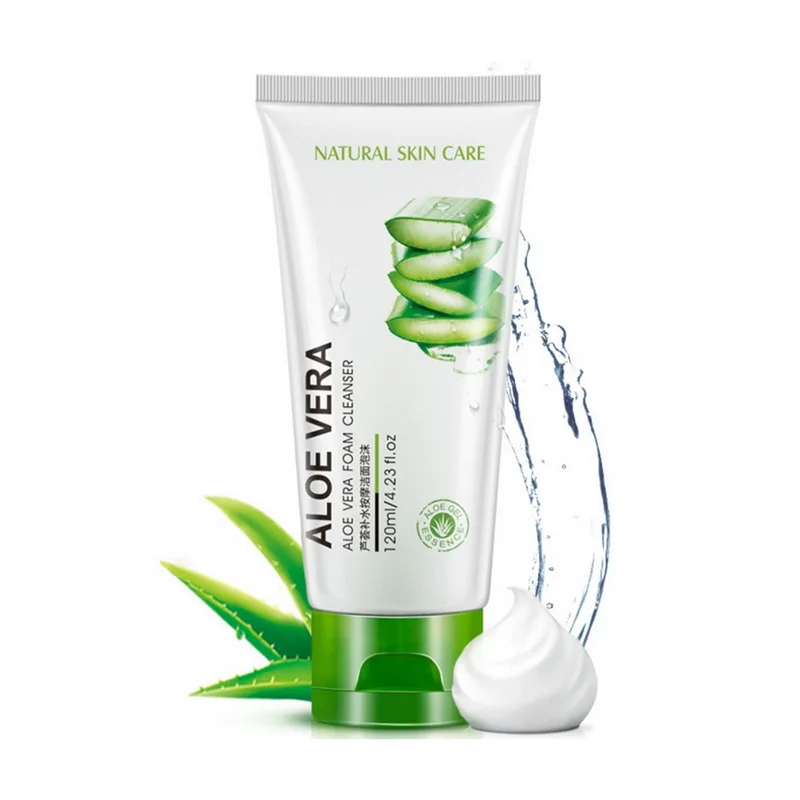 

Skin Care Aloe Facial Cleanser Anti Aging Natural Gel Daily Face Wash Exfoliating Gel Deep Pore Cleansing Hydration Blackheads