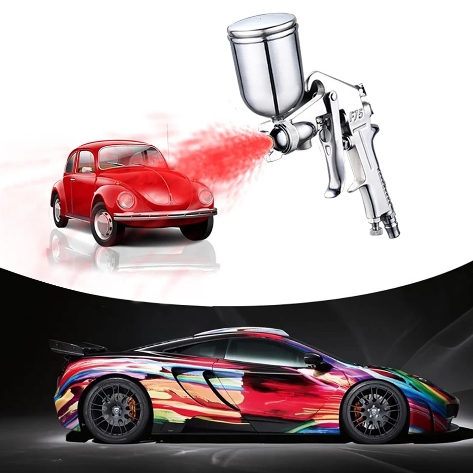 Spray Gun 400ML Pneumatic Airbrush Sprayer Professional Alloy Painting Atomizer Tool With Hopper For Painting Cars By PROSTORMER 6