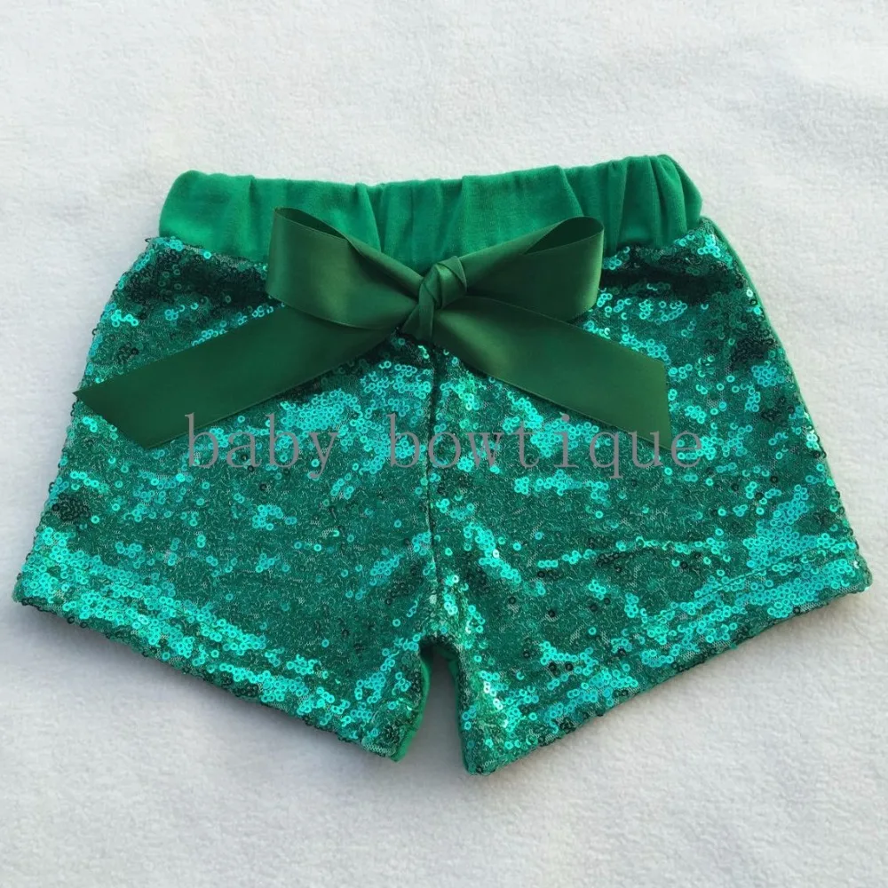 Green glitter shorts Clearance