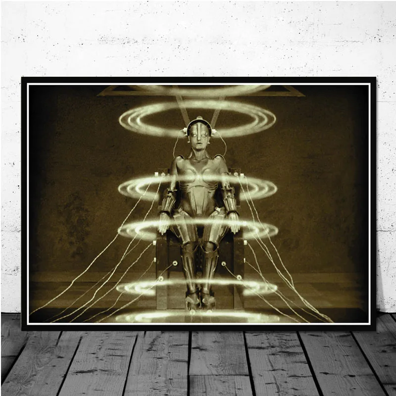 Retro Metropolis Germany Vintage Movie Film Fritz Lang Poster Wall Art Picture Posters and Print Canvas Painting Room Home Decor - Color: 0019