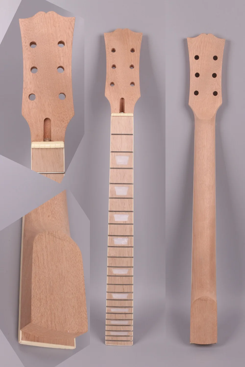 

unfinishede electric guitar neck 22 fret Locking nut 628mm 24.75 inch mahogany made and maple fingerboard 0012#