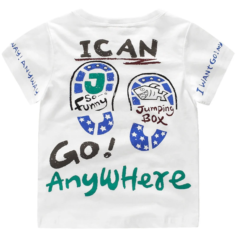 Новая детская одежда футболка хлопковая для мальчиков Camiseta Roupas Infantis Menino Детские