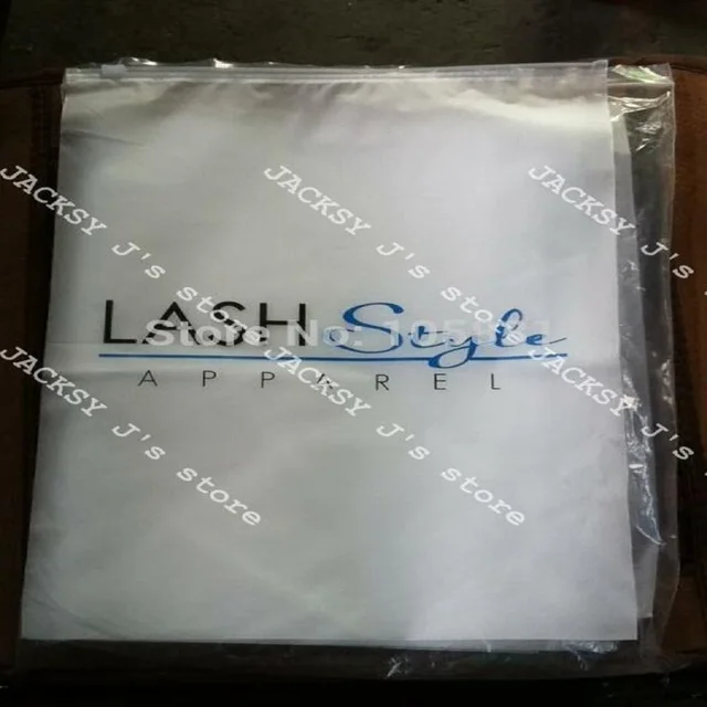 100x Custom Logo Printed White Block Slider Seal Zip Lock Plastic 100x Custom Logo Printed White Block Slider Seal Zip Lock Plastic Bags Clear Front Frosted Back