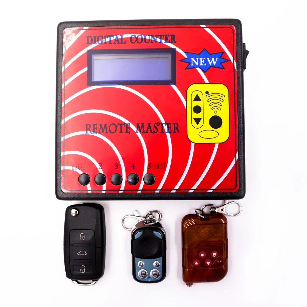 

New Digital Counter Remote Master Frequency Tester Wireless Remote Copier Regenerate RF Copy Tool with 3pcs Remote Key